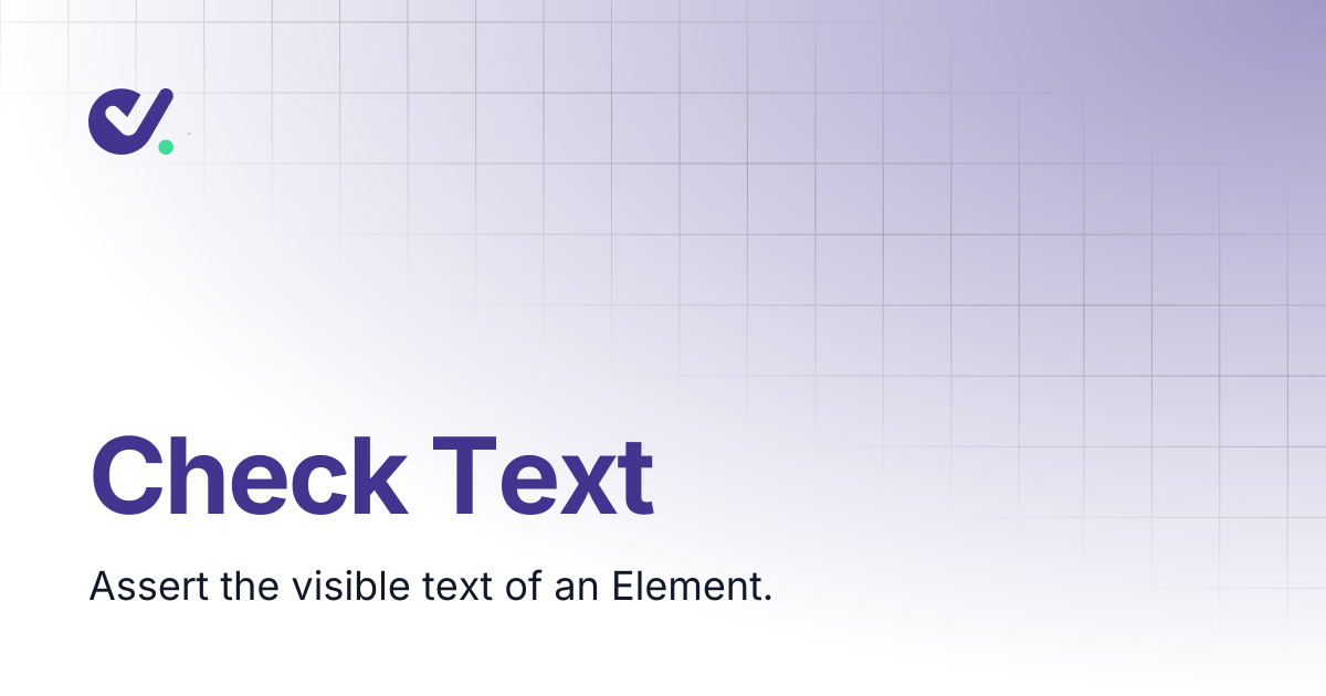 Check Text | DoesQA